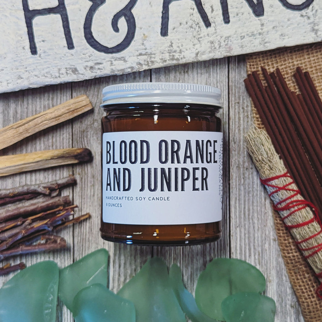 Blood Orange & Juniper Soy Candle