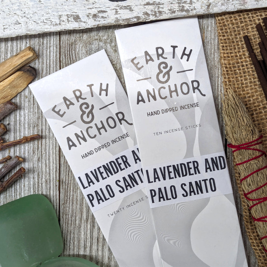 Lavender + Palo Santo Hand Dipped Incense