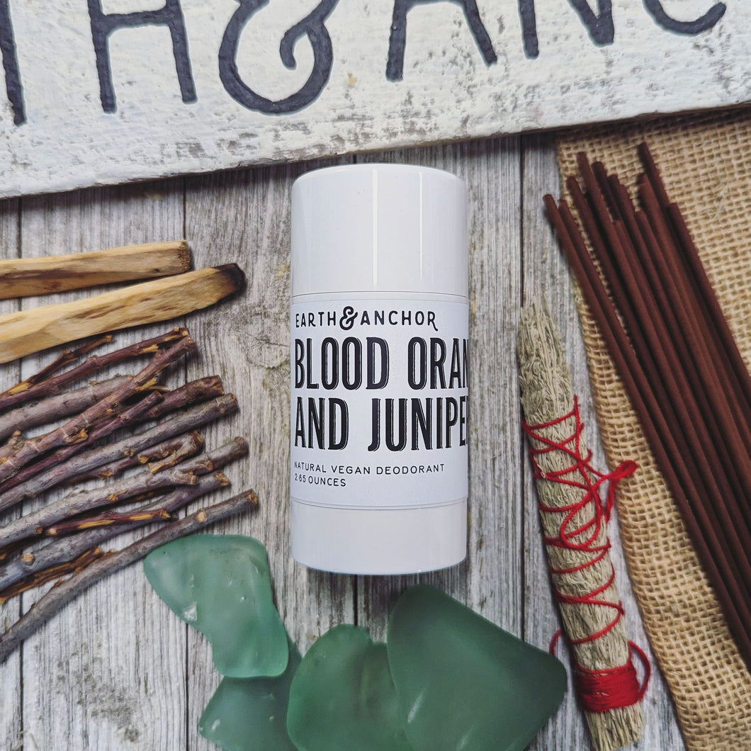 Vegan Deodorant - Blood Orange Juniper - Earth & Anchor Soap Co.