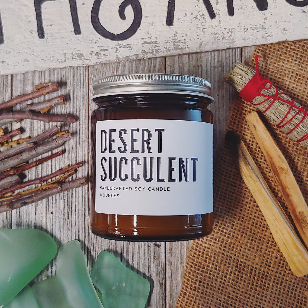 Desert Succulent Candle
