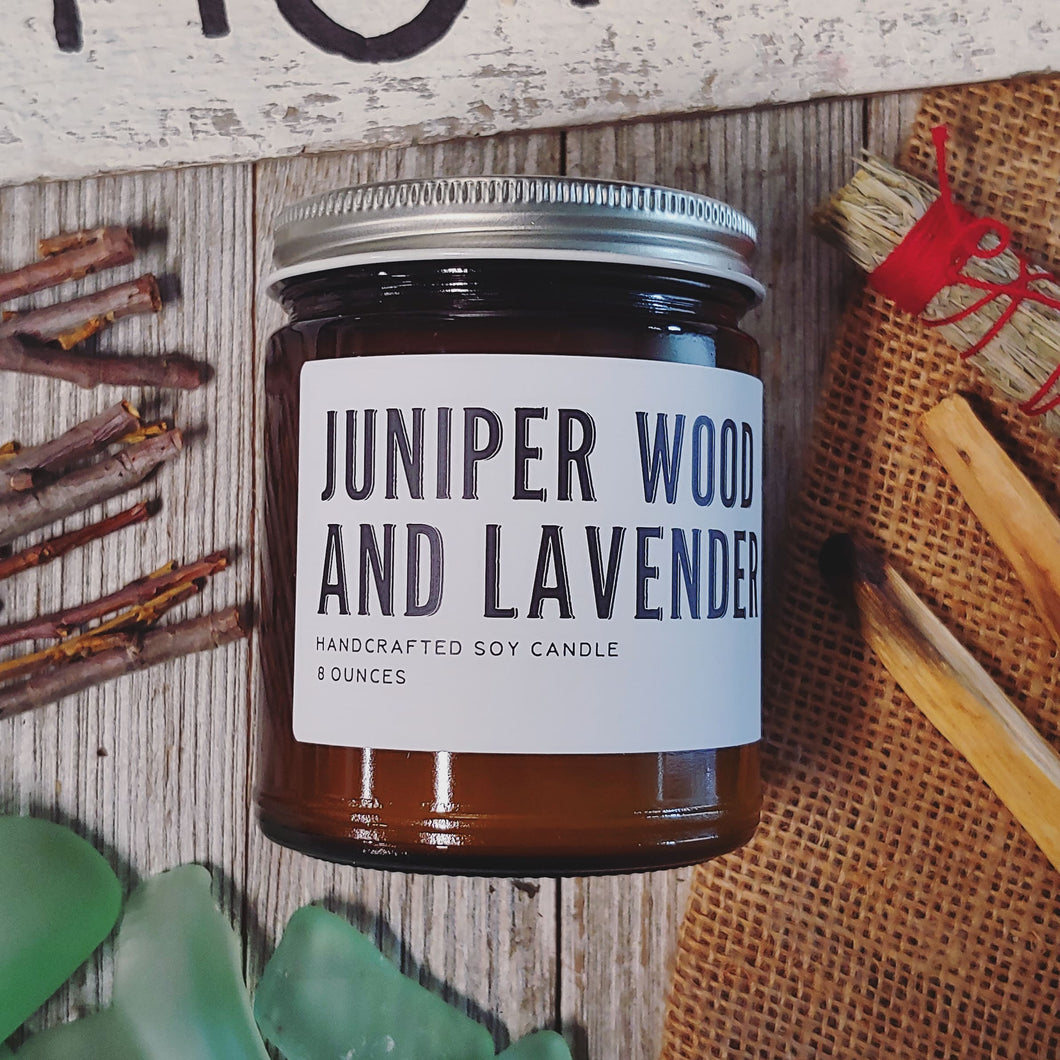Juniper Wood & Lavender Candle