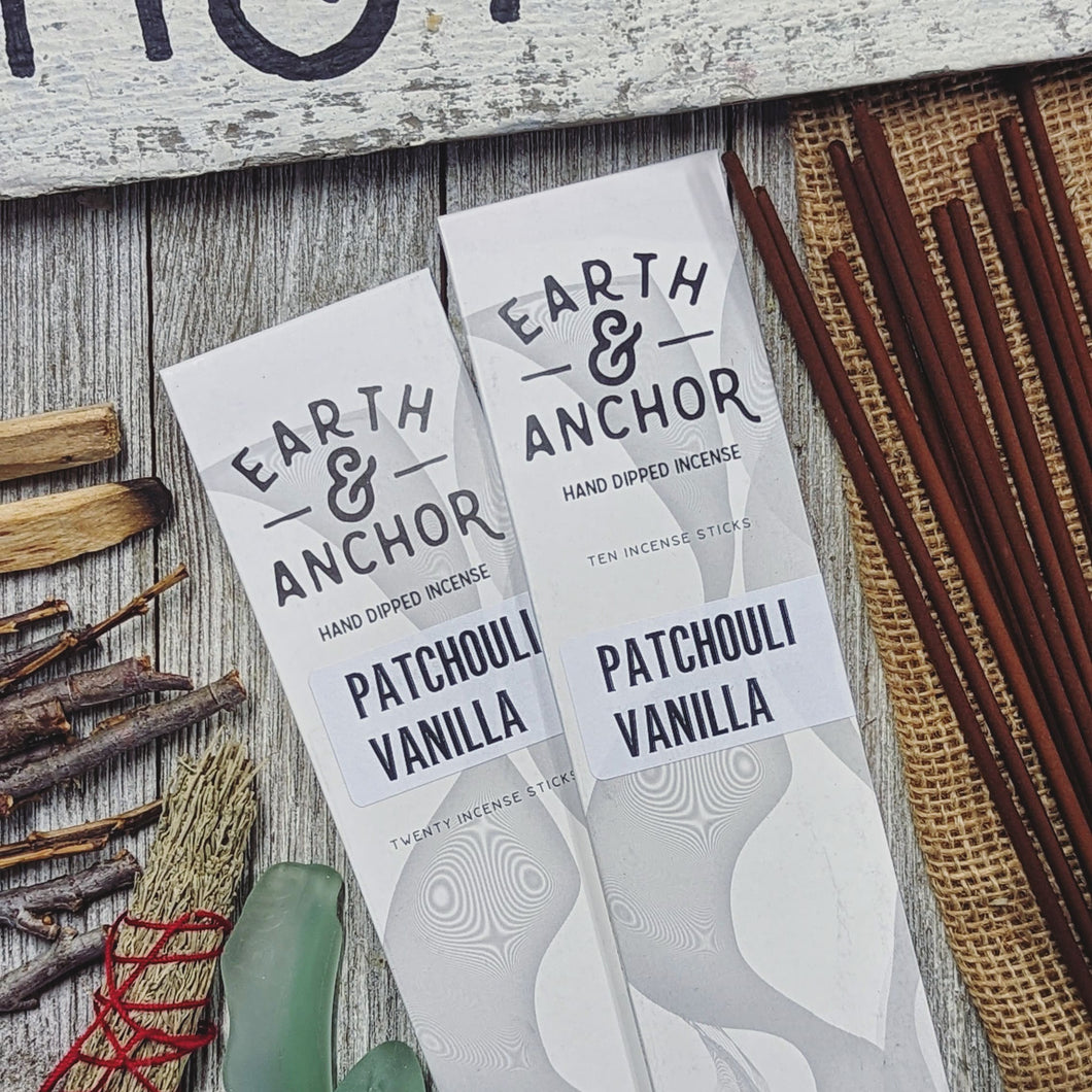 Patchouli Vanilla Incense - Earth & Anchor Soap Co.