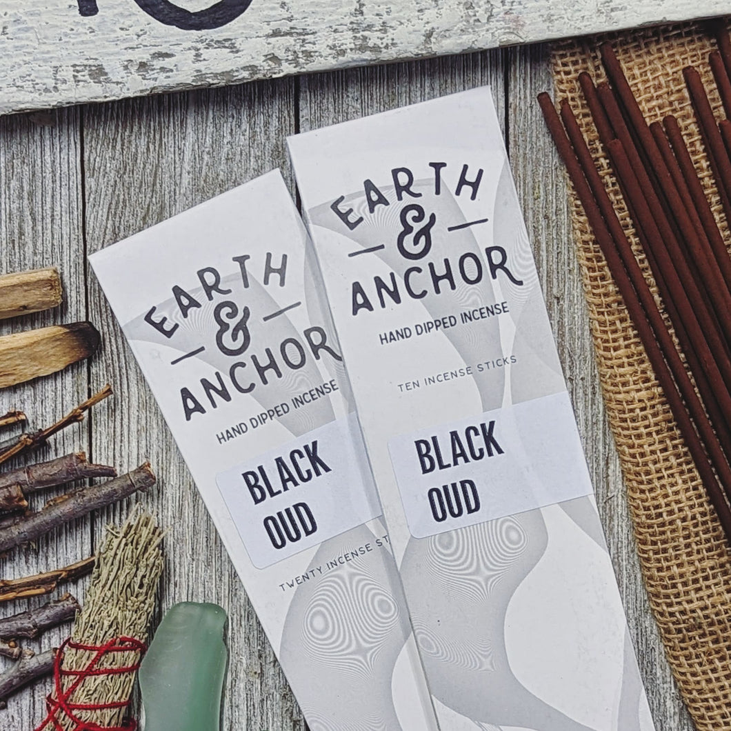 Black Oud Incense - Earth & Anchor Soap Co.